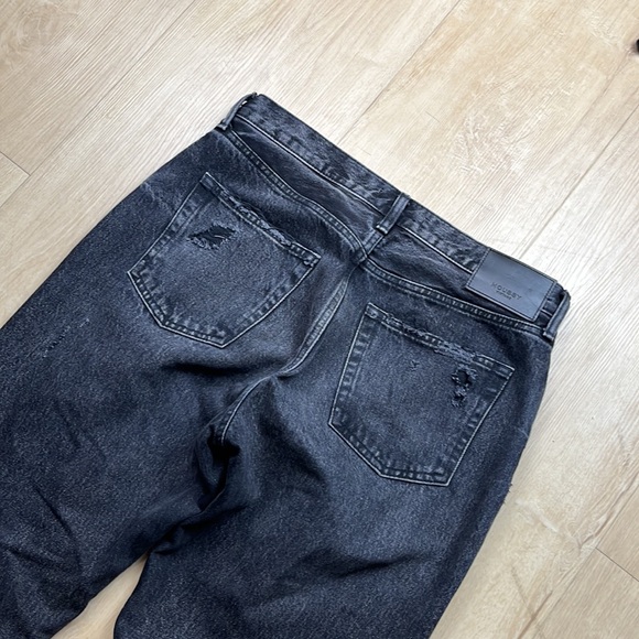 MOUSSY VINTAGE MV Odessa Wide Straight Jeans Black, SIZE 30 0894 - Picture 8 of 13